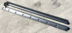 7580635020 Toyota 96-02 4runner Left Right Rocker Panel Cover Side Skirt Scuff Plate Silver