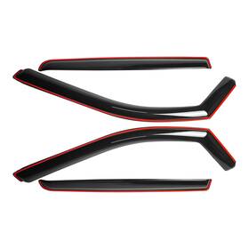 194818 Tres&vendu Fit Dodge Ram 1500 Crew Cab 2019-2025 In-channel Window Visors Vent Sun Guards