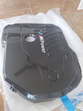 001443tms01 Turner Motorsport G-chassis B58 M240 M340 M440 Carbon Fiber Engine Cover - Gloss