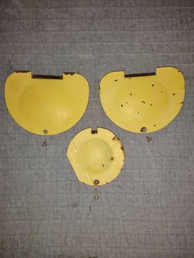 111805589 Volkswagen Oem Vw Bug Beetle Inspection Covers Steering Shifter 1961-1979 Lot Of 3