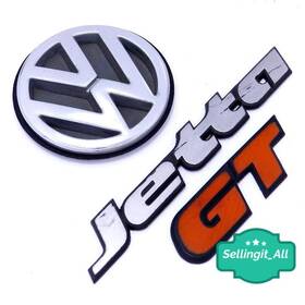 1hm-853-675-e-qn5 Volkswagen 97-98 Jetta Gt Trunk Emblem Logo Oem 1hm-853-675-qn5 Rear Badge