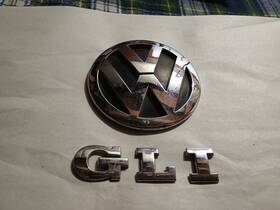 1k5-853-675-e-739 Volkswagen 2006-2010 Vw Jetta Gli Emblem Decal Nameplate Chrome Genuine Oem New
