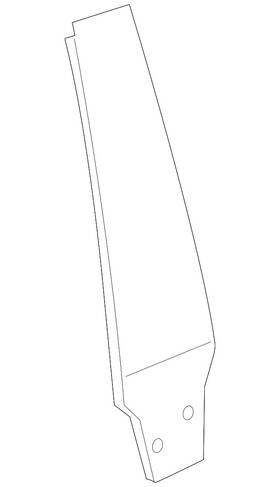 3g8-853-317-a-041 Volkswagen Genuine Body B-pillar Molding