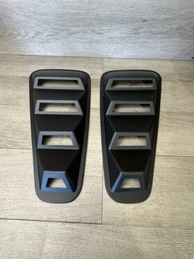 V-02etw1209acb Ylwspeed20 Side Window Louvers Scoops Black Style Fit For 05-14 Ford Mustang