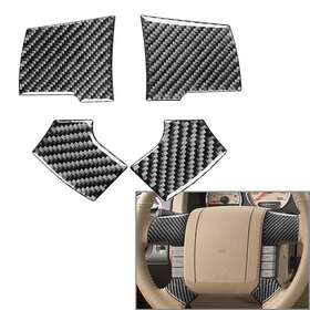Zdl-kabusikikaisya1989us 211000813839 Carbon Fiber Inner Interior Steering Wheel Cover Trim Fit Ford F-150 2004-2008