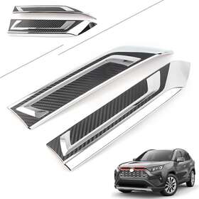 Zdl-kabusikikaisya1989usa 612058893871 Front Center Mesh Grille Cover Radiator Trim Chrome Fit Toyota Rav4 2019-2020 Us