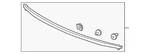 Genuine Honda Deck Lid Finish Panel 74890-TR6-A11. Fixed Price $189.25.
