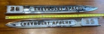 1959 Chevy Truck Apache 36 Front Fender Emblems Original Gm Name Plates Pair. Fixed Price $399.99.