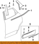 Gm Oem 19-23 Blazer Rear Door Exterior Trim-lower Molding 84546472. Fixed Price $70.02.