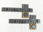 1981-1987 Chevrolet Scottsdale 20 Diesel Fender Emblems W Gaskets Oem L&r Pair. Fixed Price $124.95.