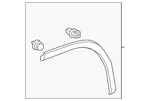 Genuine Lexus 2020-2022 Wheel Opening Molding 75606-0E020. Fixed Price $65.69.