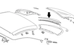 Genuine Mercedes-benz Back Glass Reveal Molding 230-792-03-30. Fixed Price $90.00.