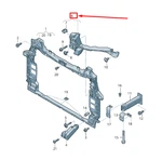 New Audi RSQ8 Right Radiator Support Bracket 4M8805608B Original. Fixed Price $136.54.