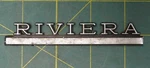Vintage Oem Buick "riviera" Emblem P/n PT-1384495D. Fixed Price $18.99.