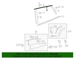 New Oem 2019-2024 Toyota RAV4 Right Rear Upper Reveal Molding 75763-0R010. Fixed Price $35.95.