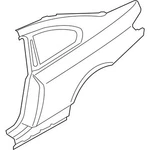 Genuine Bmw Left Rear Side Panel 41-00-8-060-249 New. Fixed Price $1485.42.