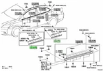 Oem Genuine Toyota Lexus Door Outside Moulding Set Rh Lh Silver M.M.1G1 B3. Fixed Price $1293.77.