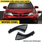 Black Auxito Windshield Wiper Cowl Extension Trim For 2013-2019 Toyota RAV4 Abs. Fixed Price $14.24.