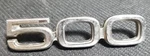 Oem Ford D1AB-54290C98-AA (engineering #) Rear Trunk Lid Emblem "500" 1971. Fixed Price $24.95.