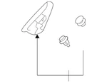 Genuine Subaru Pillar Molding 65250SJ001. Fixed Price $8.29.