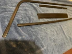 1981 - 1993 Classic Saab 900 Hatchback Upper Left Door Window Black Trim Strips. Fixed Price $49.95.