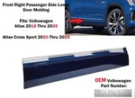 Volkswagen Atlas Cross Sport Right Front Side Door Lower Molding Blue 3CN854940B. Fixed Price $60.00.