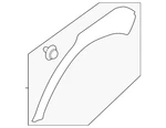 Genuine Subaru Garnish Ay Quarter Right-hand 91112FN30B. Fixed Price $77.45.