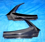 1970-74 Plym Duster Dodge Demon Interior Rear Upper Metal Sail Trim Panels 1-PR. Fixed Price $224.95.