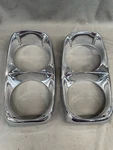 1966 Ford Galaxie Headlight Bezels Eyebrow Trim Moldings Fender Headlamp. Fixed Price $266.66.