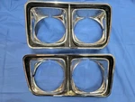 1971-1972 Buick Riviera Lh Pair Headlight Bezel 1236098 Chrome Trim Gs. Fixed Price $159.00.