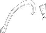 Genuine Nissan Wheel Opening Molding 93829-7LG0A. Fixed Price $138.92.