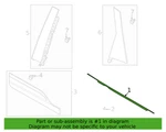 Genuine Oem Ford Escape Molding Weatherstrip Driver Side 2020-2024 LJ6Z7825861B. Fixed Price $62.01.