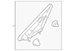 Genuine Subaru Pillar Molding 65250AN011. Fixed Price $32.66.