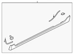 Genuine Mazda Rocker Molding BP4K-51-P40C-94. Fixed Price $182.68.
