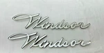 1961 Chrysler Windsor Emblem Mopar Quarter Panel Badge Ornament Pair. Fixed Price $131.26.