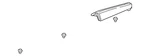 Genuine Honda Garnish Assembly Rear Roof *NH700M* (alabaster Silver Metallic). Fixed Price $228.02.