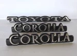 Toyota Corolla 1975-1977 KE30 TE30 Emblem Set. Fixed Price $28.00.