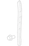 Genuine Volkswagen Rear Weather-strip 1K5-837-382-F-5AP. Fixed Price $72.38.