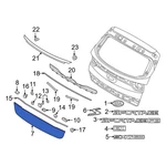 For Kia Sportage 2017-2022 87371D9030 Rear Lower Liftgate Finish Panel. Fixed Price $192.87.