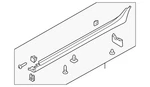 Genuine Hyundai 2010-2013 Tucson Rocker Molding 87752-2S000. Fixed Price $242.09.