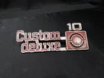Original 1973-1980 Chevy Chevrolet Custom Deluxe 10 Fender Emblems 349682-2 Oem. Fixed Price $16.93.