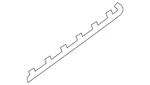 Genuine Audi Quarter Panel Reveal Molding 8T0-853-345-B-2ZZ. Fixed Price $231.80.