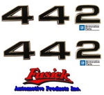 1968 Cutlass 442 Front Fender Emblem Set Oldsmobile. Fixed Price $76.00.