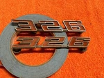 Original Vintage 1967 Pontiac Lemans Tempest 326 Trim Emblem 9787903 9787904. Fixed Price $49.95.