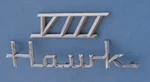 Studebaker Hawk Viii Emblems Silver/ Chrome?packard?oem Vtg Badge 56-64?57 58 V8. Fixed Price $34.99.
