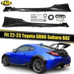 Fit 2022-2024 Toyota GR86 Subaru Brz Trd Style Side Skirts Rocker Panel Abs. Fixed Price $256.50.