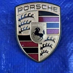 Porsche 911 Boxster Cayman Cayenne Hood Emblem Crest Badge Oem 99655921101. Fixed Price $59.00.