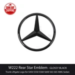 For W222 Gloss Black Star Trunk Emblem Amg S63 S65 S550 Rear Badge. Fixed Price $27.95.