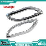 Pair Chrome Rear Exhaust Tip Bezel Trims For Mercedes Benz C-class W205 Amg-line. Fixed Price $24.37.
