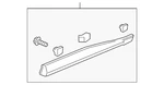 Genuine Acura Garnish Assembly Rear Door (lower) 75313-TX4-A01. Fixed Price $40.86.